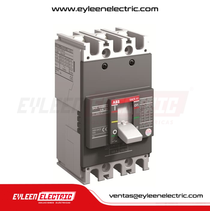 INTERRUPTOR AUTOMÁTICO CAJA MOLDEADA FIJA SACE FORMULA 3X20A, A1C 125 TMF 20-400 3p F F, 25/18/15kA, 240/380/440VAC