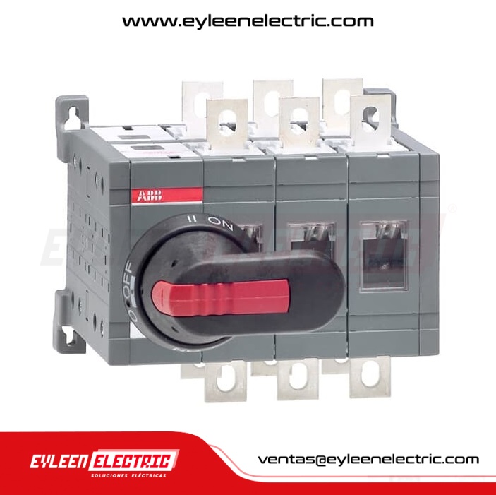 CONMUTADOR MANUAL BAJO CARGA (I-0-II), OT800E03CP, 3X800A