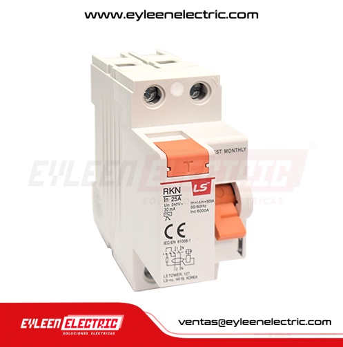 INTERRUPTOR DIFERENCIAL RKN, 2X25A, 30MA