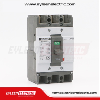 INTERRUPTOR DE CAJA MOLDEADA FIJA, 3X40A, ABN103C, 35KA/240V