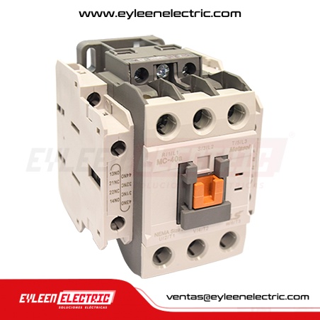 CONTACTOR 40A AC3 2NA2NC 24V, 50/60HZ.