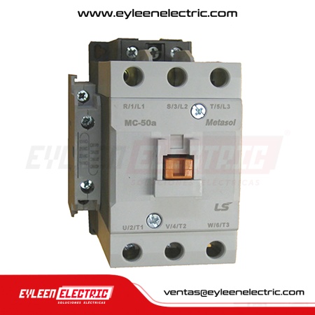 CONTACTOR 50A AC3 2NA2NC 440V, 50/60HZ.